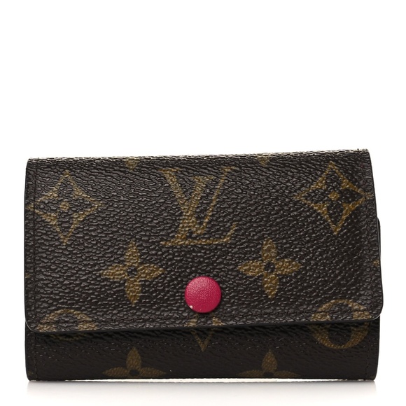 LOUIS VUITTON  Monogram 6 Key Multicles Holder Fuchsia - Picture 1 of 6